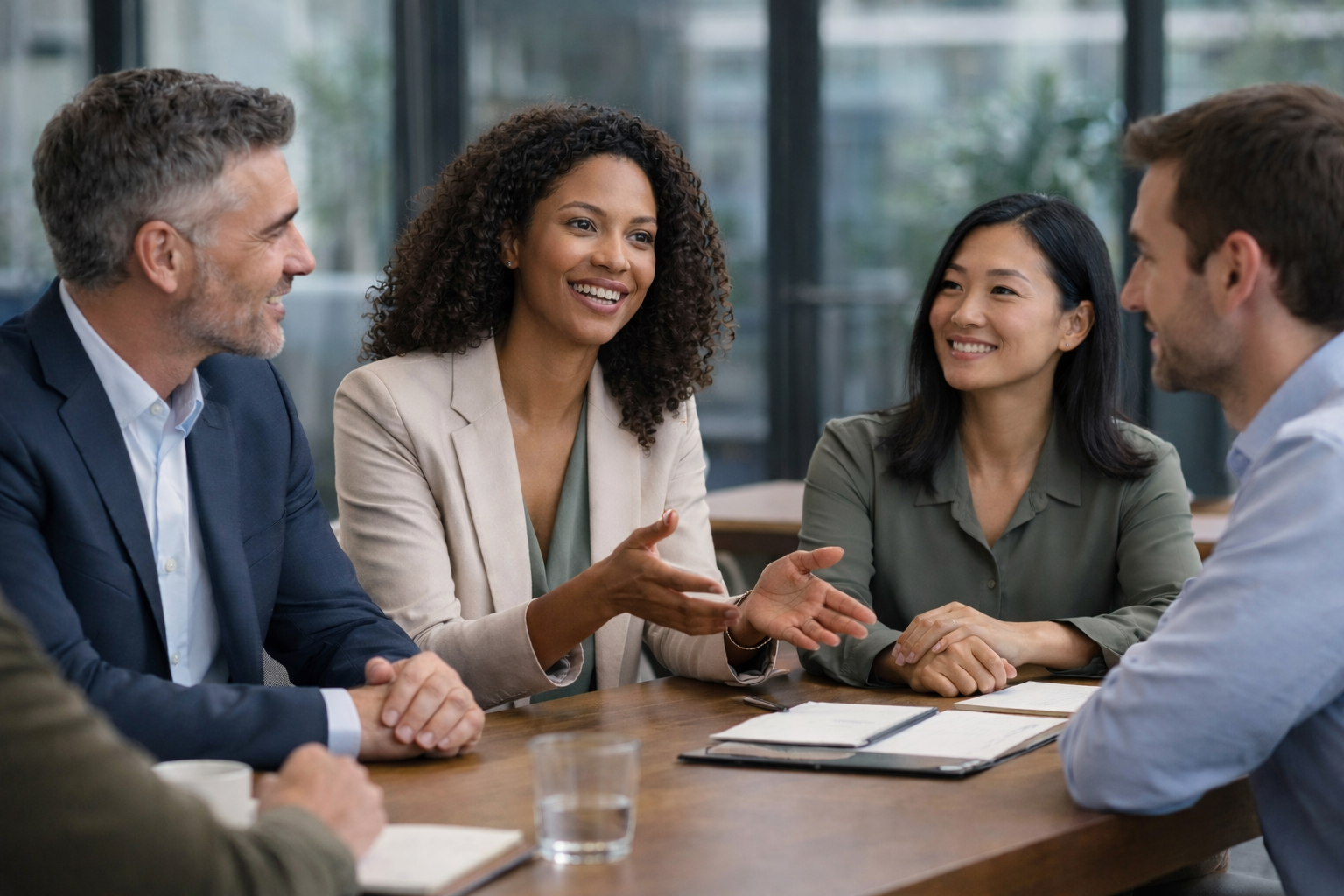 Professional meeting in a modern office