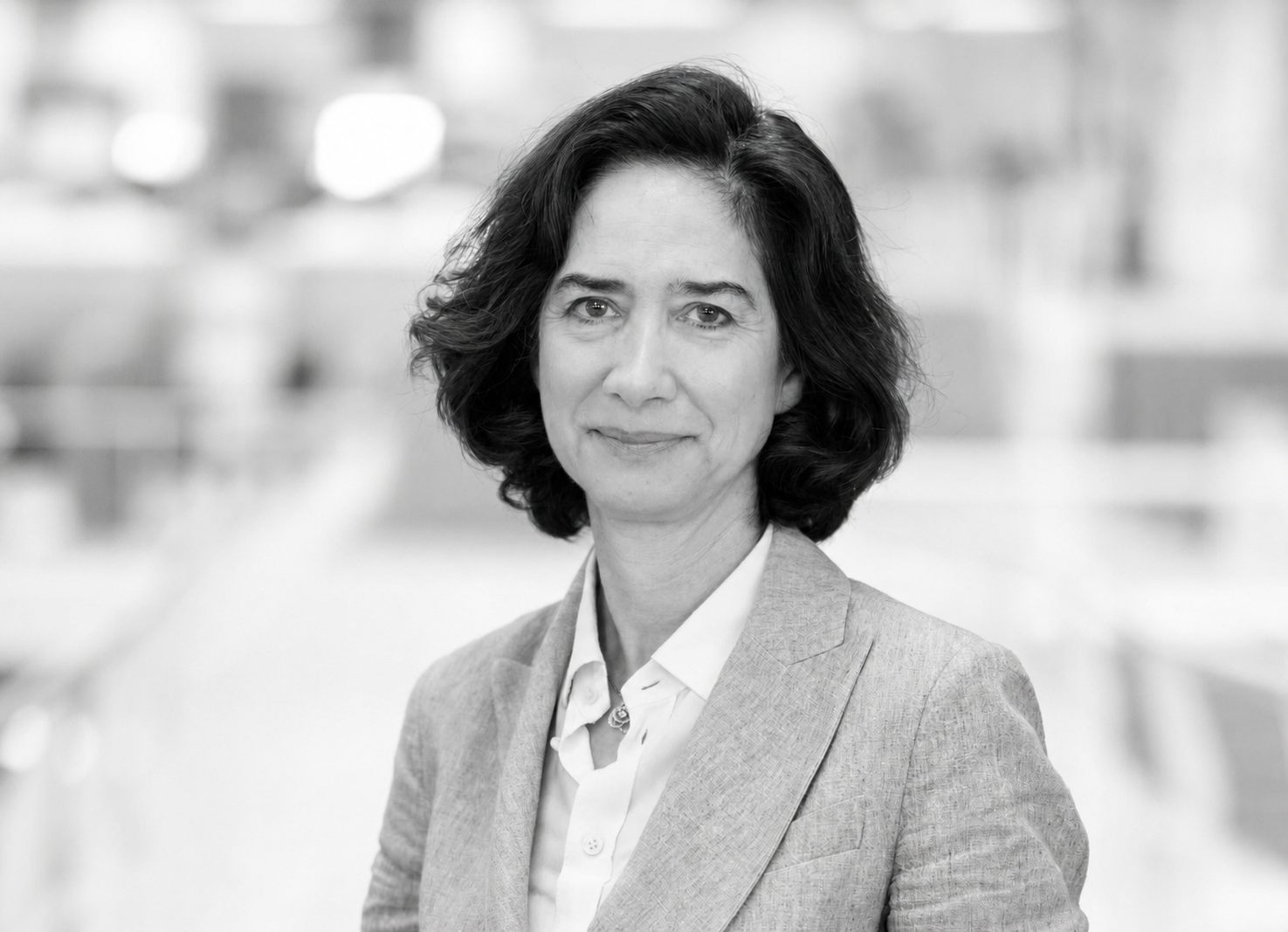 Image of Cécile Frot-Coutaz in black and white 