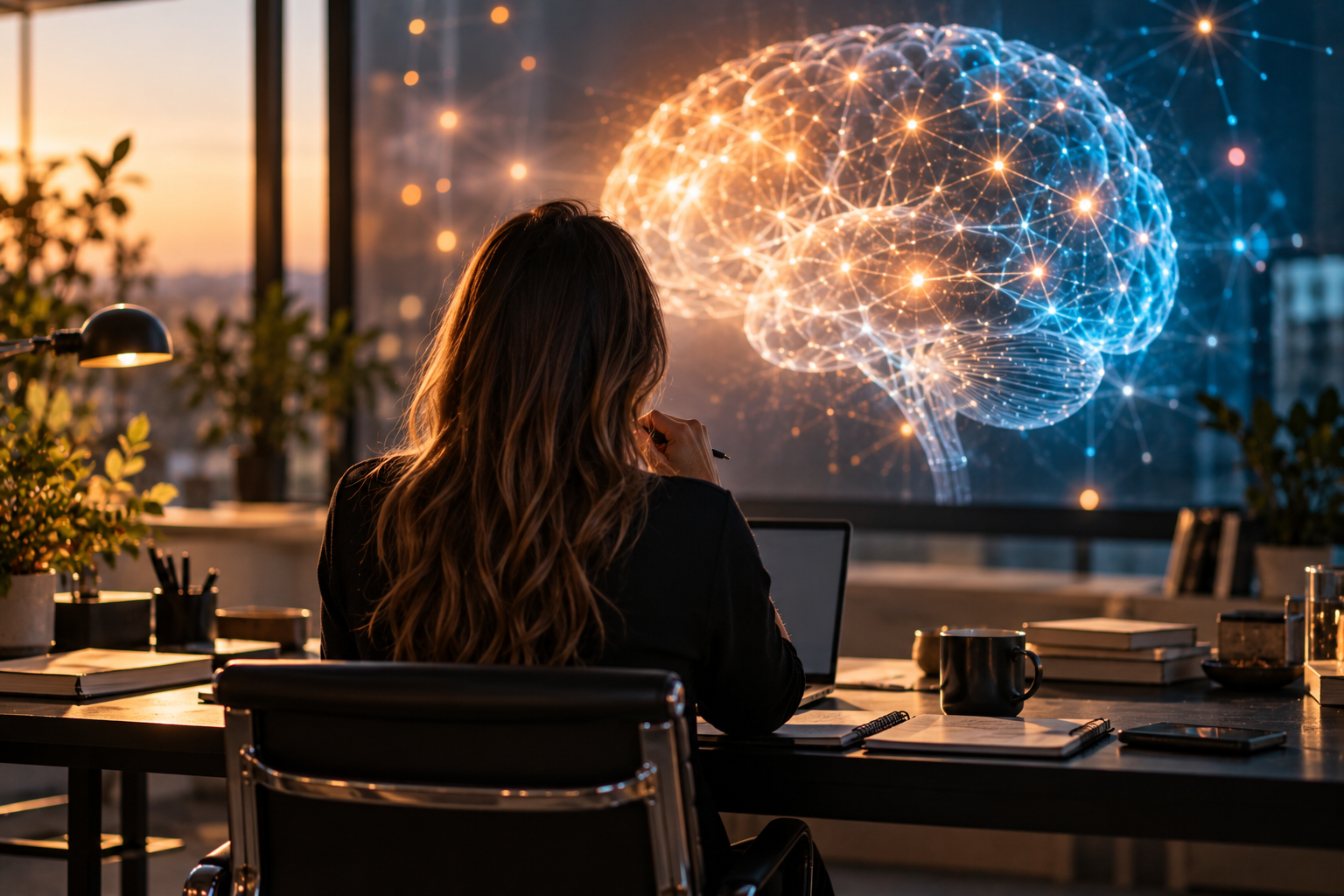 Contemplative Brain Hologram Workspace