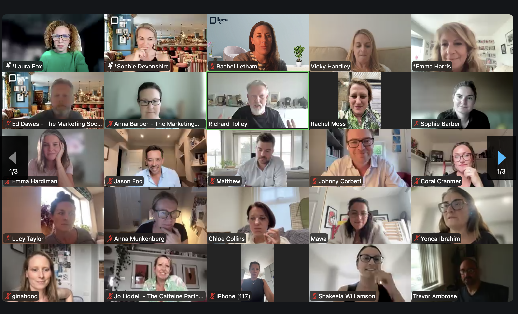 Participants of The Marketing Society Reset and Rise Event
