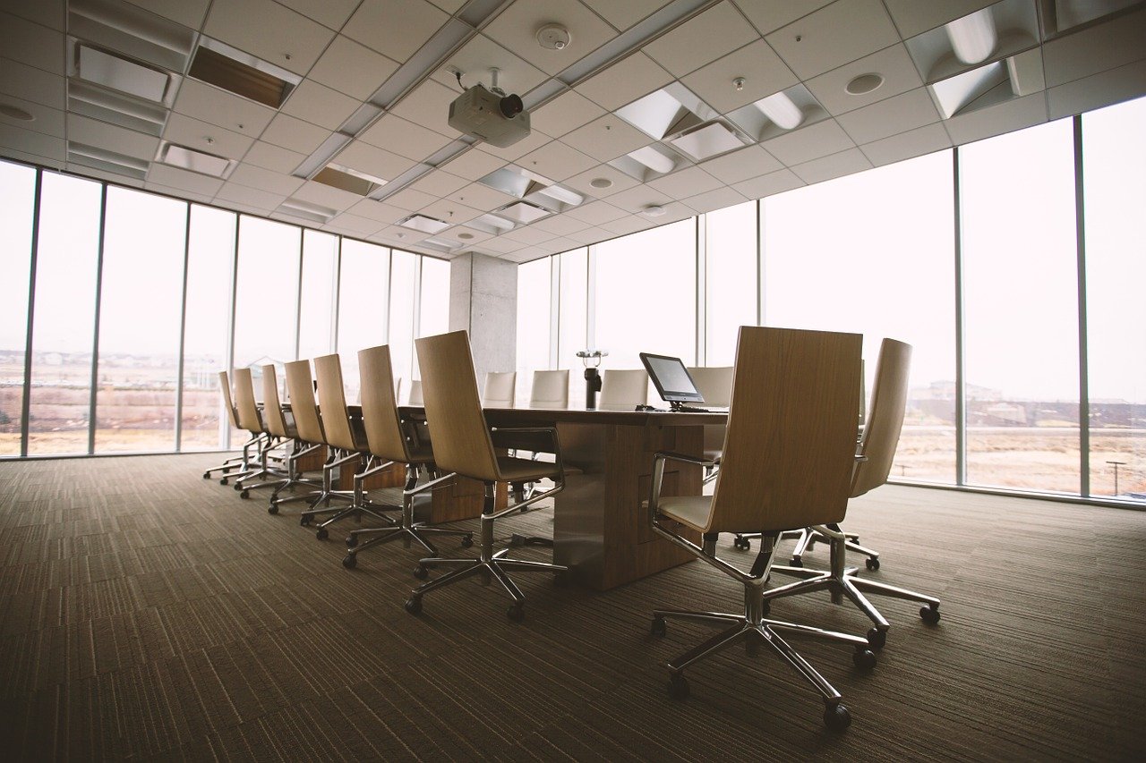 Empty meeting room