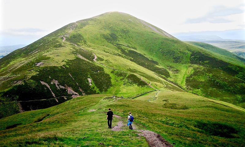 The Pentland Hills are ideal for walking; weather permitting.