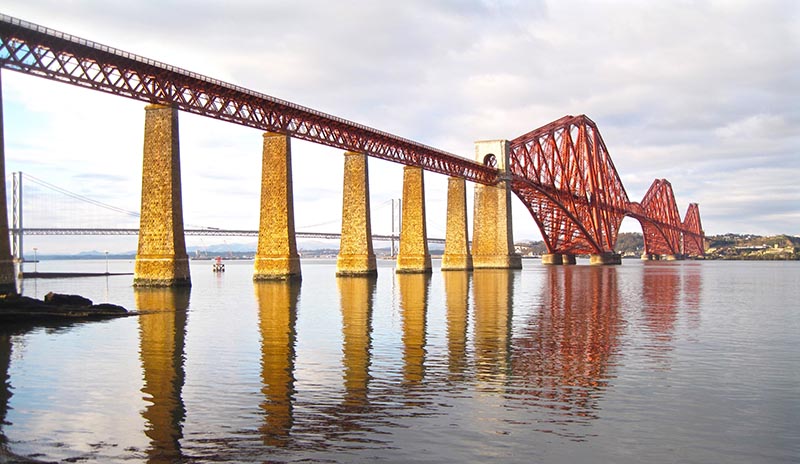 The Forth Bridge, viewed from South Queensferry.