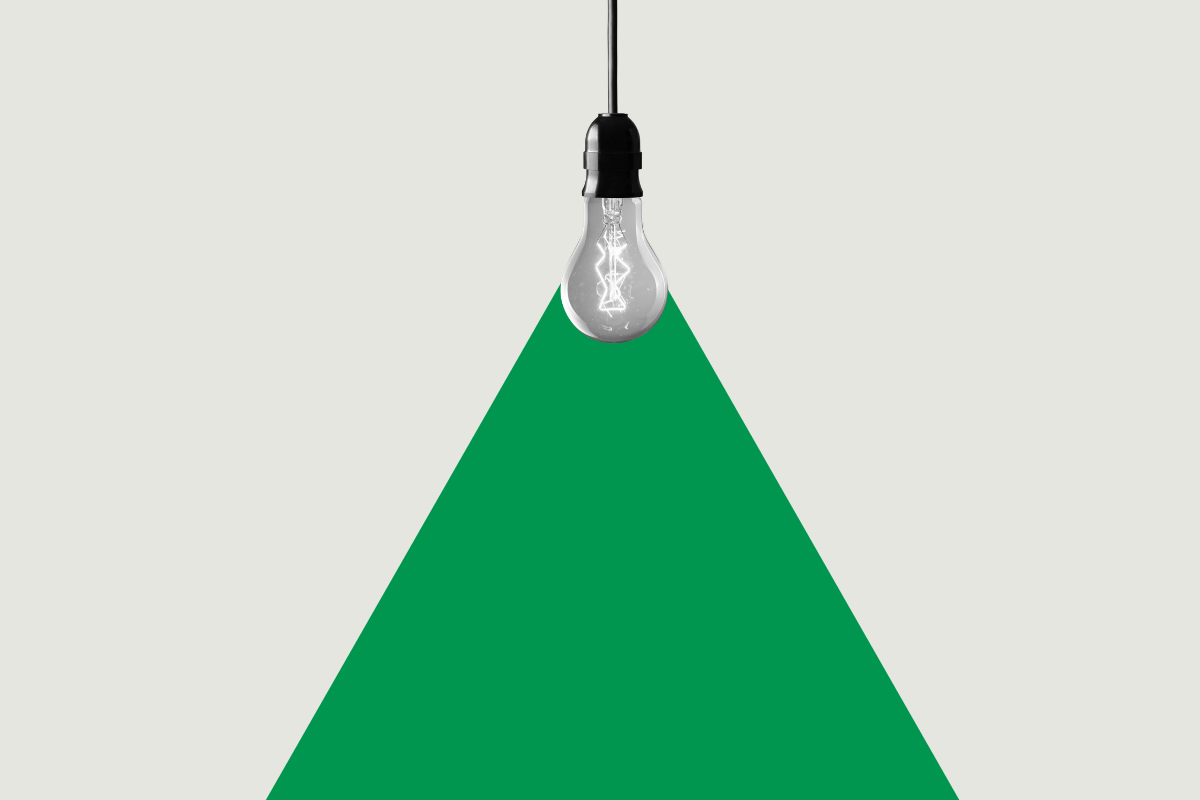 Blub with a stream of light