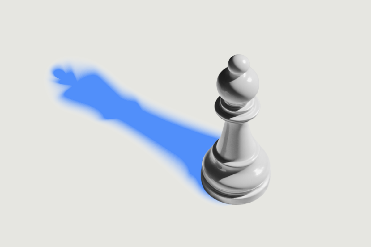 Pawn with a queen shadow