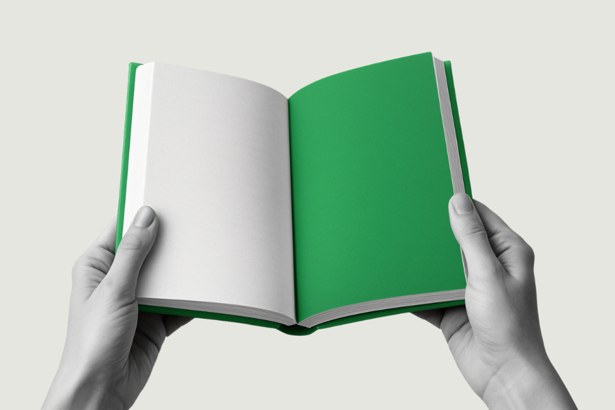 Holding a book