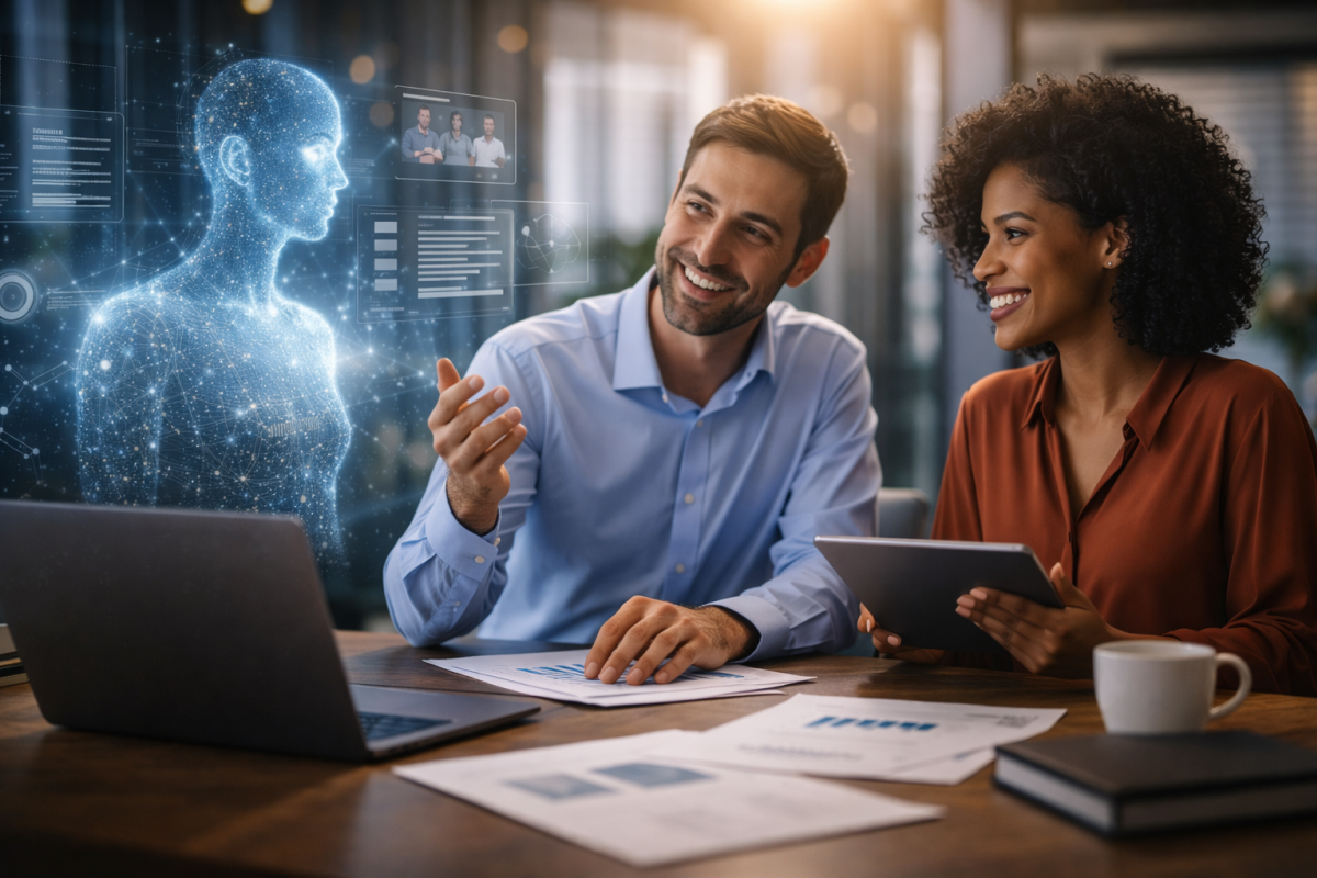 Collaborating with holographic intelligence