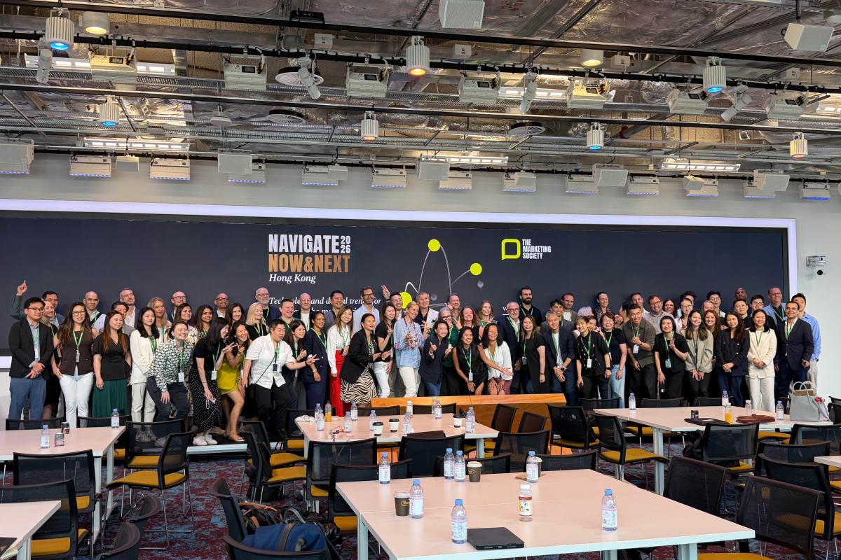 Group photo from the Navigate: Now & Next 2026 Hong Kong conference at Meta