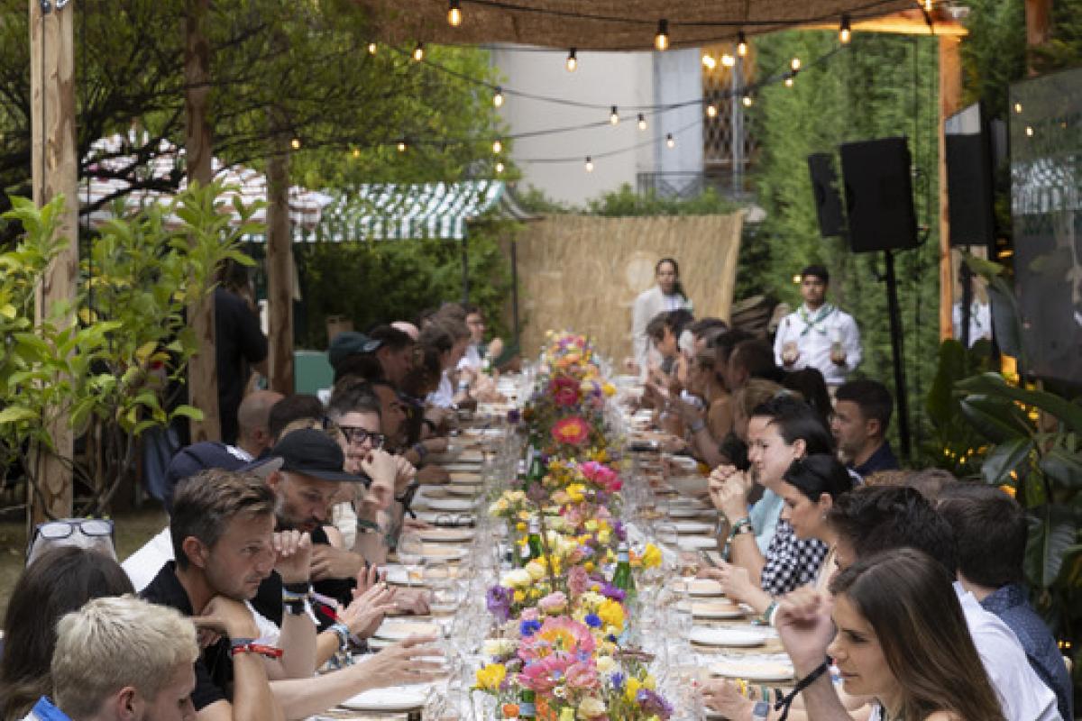 Dinner in the garden