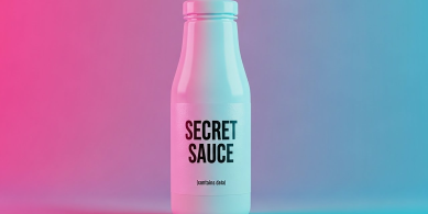 bottle with secret sauce written on it 