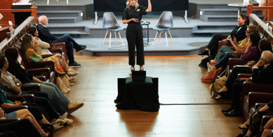 Tracy Hall speaking at The Marketing Society Singapore Conferencce 