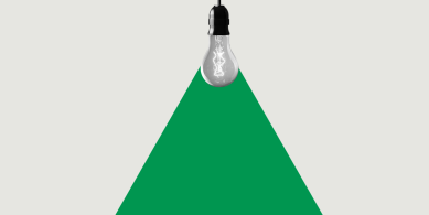 Blub with a stream of light