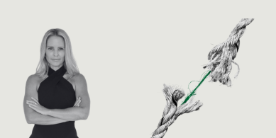 Tracy hall and a rope splitting