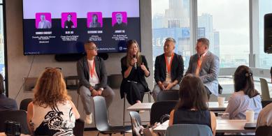 A panel discussion pic from the recently held 'Is TV Dead?' event in HK