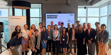 Group Picture taken at the 'Is TV Dead?' event by The Marketing Society in Hong Kong