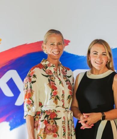 Dana Strong of Sky and Sophie Devonshire of The Marketing Society
