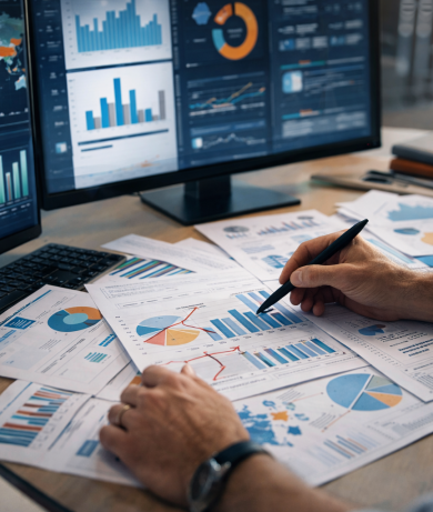 Data review and analysis in office