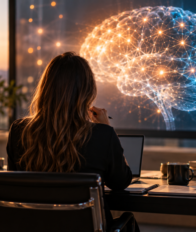 Contemplative Brain Hologram Workspace